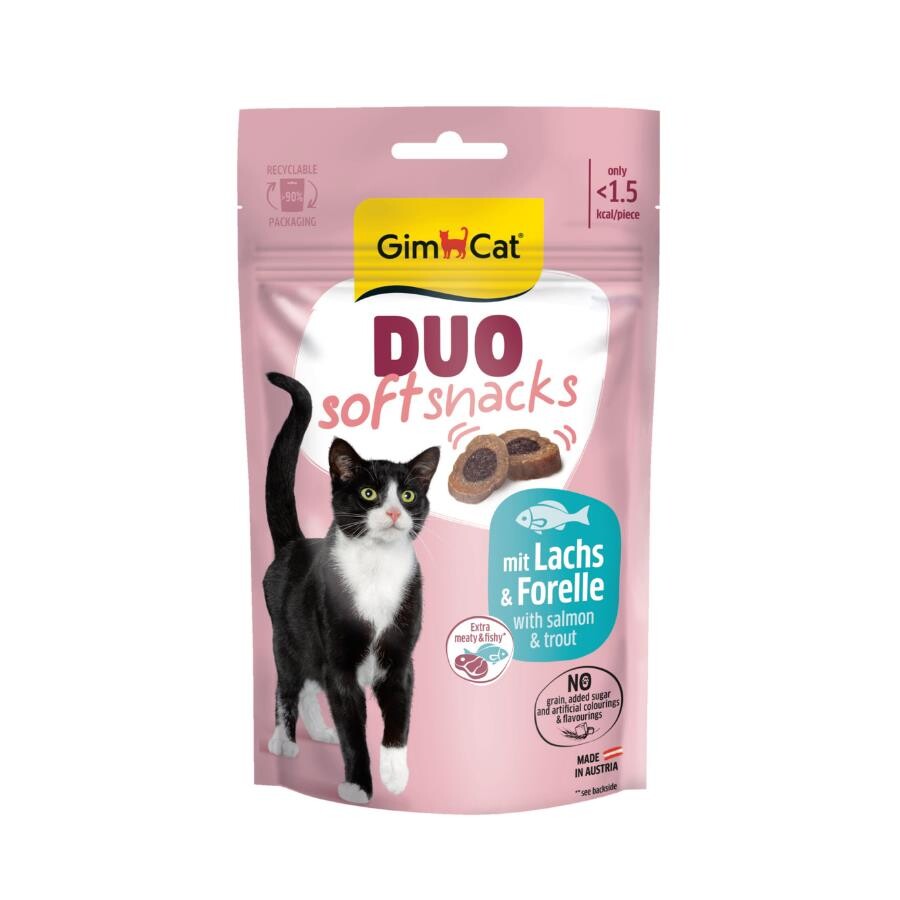 Gimcat Duo Soft Snacks With Salmon & Trout Kedi Ödülü 50 GR | SRC: Barcode: 4002064422282